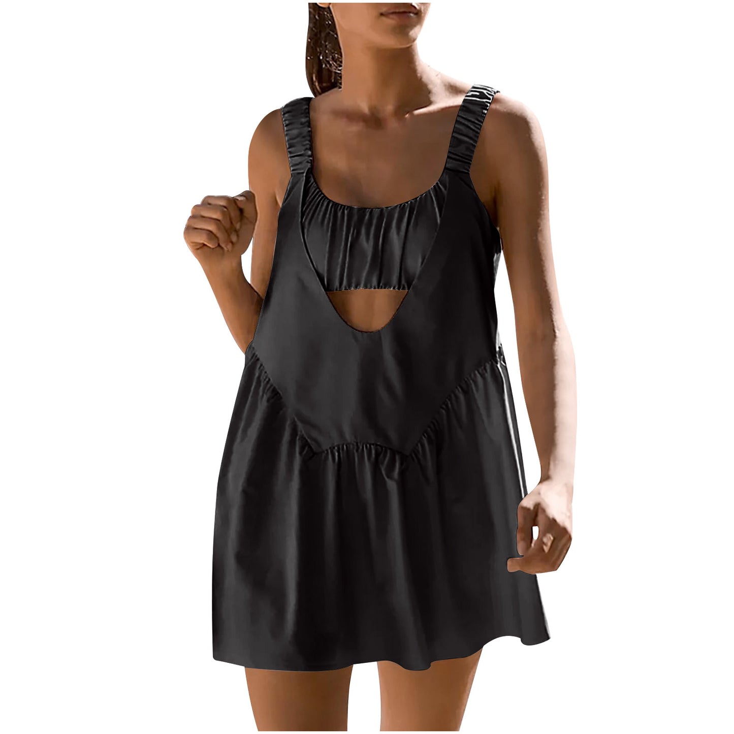 Casual Summer Tennis Dress Built-in Bra Casual Sports