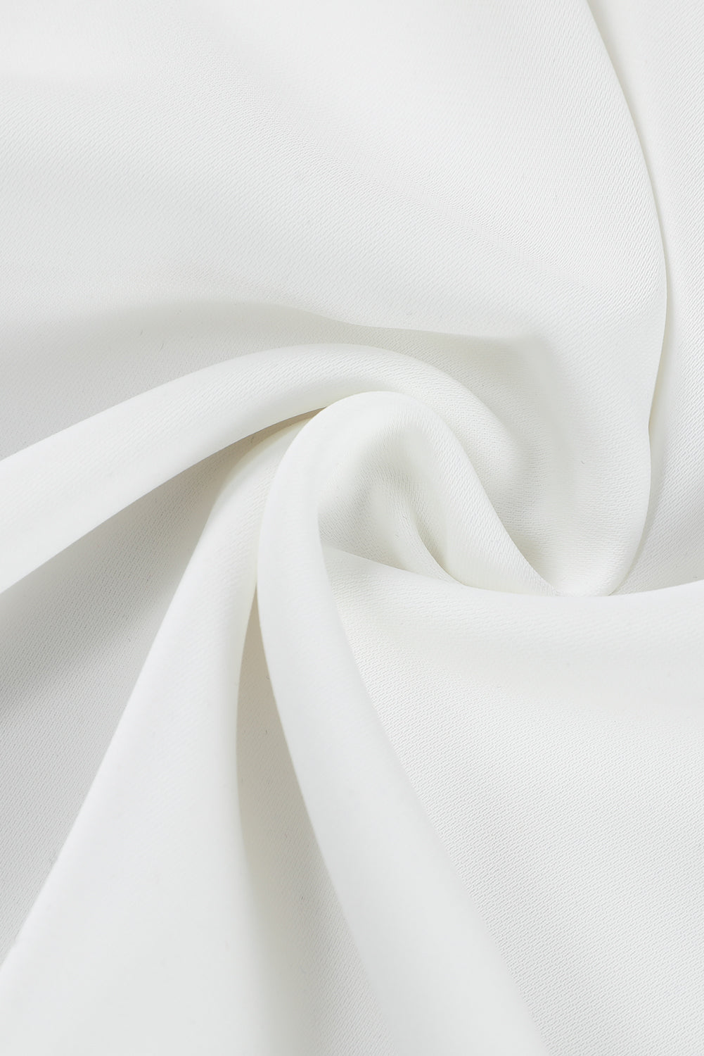 White Plain 3/4 Batwing Sleeve Oversize Button Up Shirt