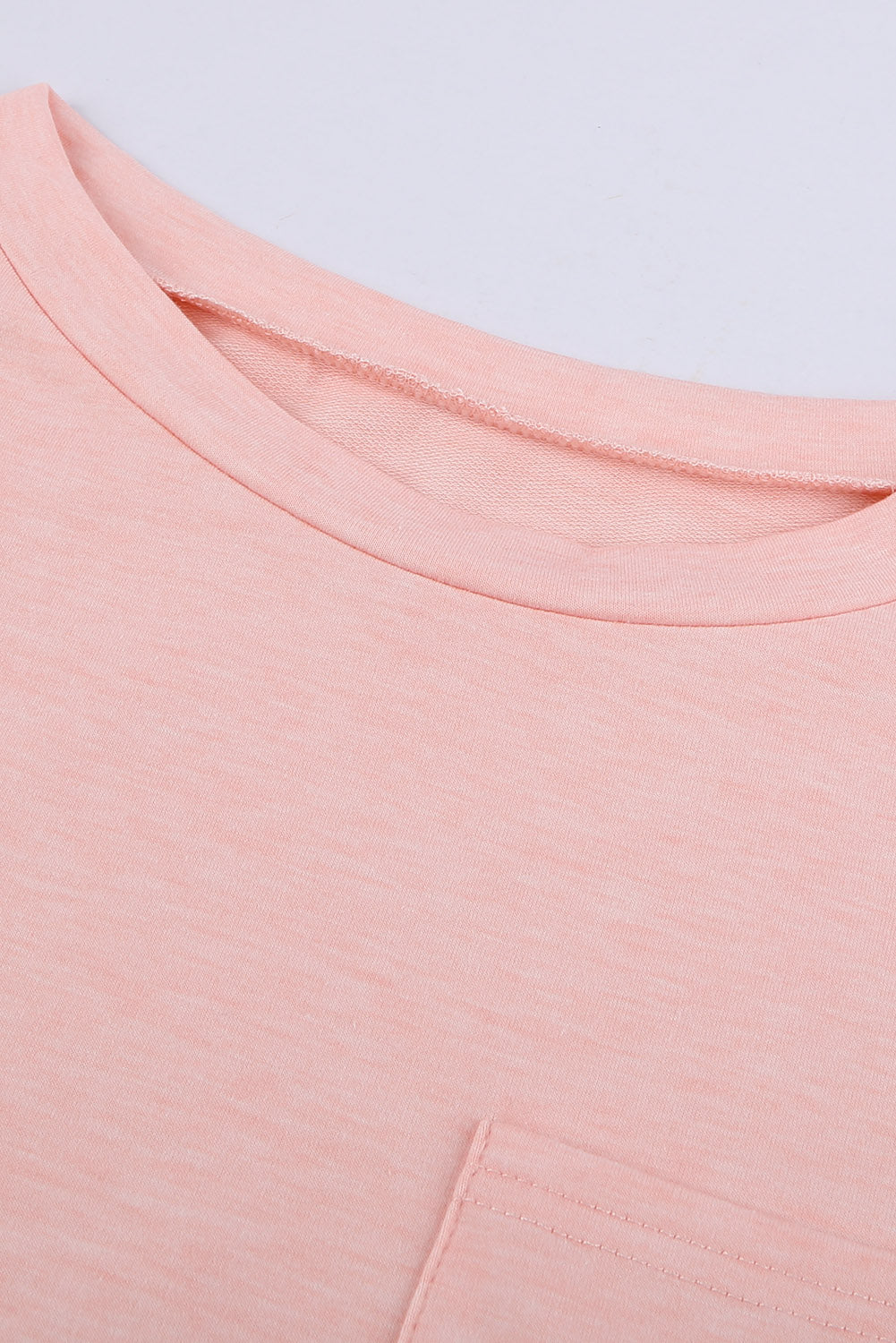 Black Short Sleeve Basic T Shirt with Patch Pocket